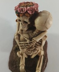 Love Never Dies Summit Collection Skulls Wedding Cake Topper ’97 WUI