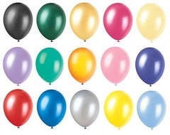 25-100 PEARL Metallic Helium Air Quality Party Birthday Wedding Balloons Ribbons