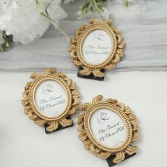 Balsa Circle 4 Gold 4″ Mini Baroque Oval Picture Frames Party 4″,