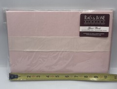 Rag & Bone Bindery Signature GUEST BOOK Pink & White Bow Wedding