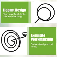 Table Number Holders 6pcs Black Sign Stand Place Card Holder
