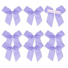 12Pcs Mini Grosgrain Ribbon Bow 2″ Self Adhesive Flower Bows Purple
