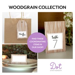 Woodgrain Thank You Tags for Barn, Farm or Woodland Party Welcome Bags (50 pk)