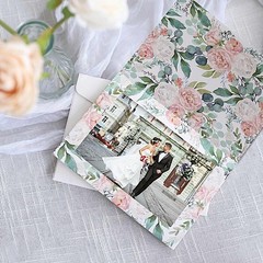 25 GOLD WHITE 7″ Paper Photo PICTURE FRAMES Cards Envelopes Favors Party Decor