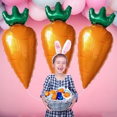 Carrot Balloons Giant Mylar Foil Carrot Shaped Balloons for Easter Party