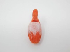 Flamingo Cake Top Bride Groom Love Bird Wedding Engagement Carved Wood Statue