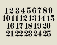 Wedding Table Numbers 1-10, 15, 20, or 25 Centerpiece Vinyl Sticker Decals (a)
