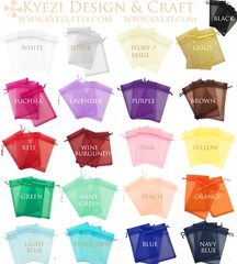 3″x4″ Sheer Drawstring Organza Bags Jewelry Pouches Wedding Party Favor Gift Bag