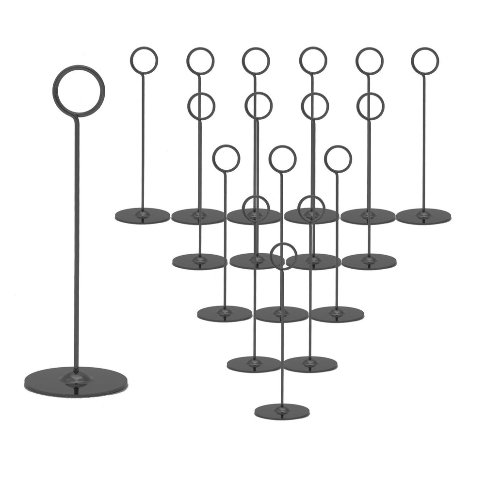 16 Pieces Table 8 inches Table Number Holders Place Steel Card Holders for Ph…