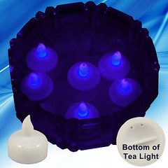 NEW 24 Purple Led Floating Floral Tea Light Candle for Wedding Centerpiece Decor