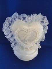 New Vintage Wilton «Lacy Elegance » Wedding Cake Top, blue , 109-2004