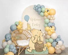 131PCS Classic Winnie Baby Shower Birthday Decorations Large Winnie Coroplast…