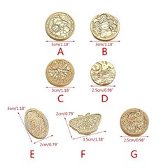 Traditional Wax Seal Stamp Head Smooth Shine No Handle for Wedding Invitation