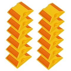 Yellow 4×4 Inch Road Reflectors 12 Pack – Yellow Pavement and Asphalt Stud