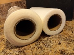 2 Spools Darice Tulle Size: 9″ x 50 Yards Size: 6″ x 30+ Yards 100% Nylon Ivory