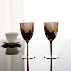 6 pcs Blush Premium Metallic Plastic 8 oz Wine Glasses Party Events Disposable