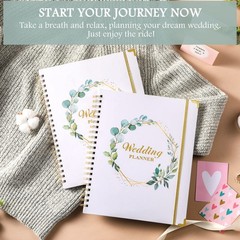 Wedding Planner – Book and 12″ x 9″ x 0.6″ inches, White