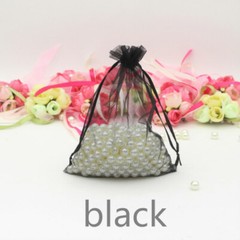 100x black organza bags wedding party favours jewellery product soap packaging