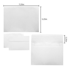 100Packs 5×7 Envelopes – White, Self-Seal for A7(100pack), White A7(100pack)