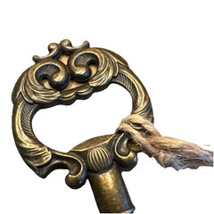Kate Aspen Skeleton Key To My Heart Bottle Opener Brass Gold-Vintage Look