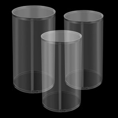 3Pcs Round Cylinder For Decoration& Birthday Parties, Wedding Round Cylinder