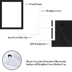 5×7 Double Picture Frame Collage 2 Openings, 8.5″x11″ Multi Photo Collage Fra…