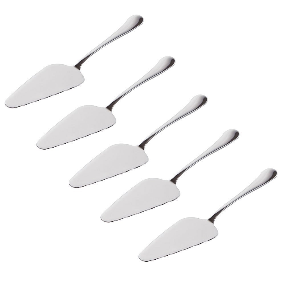 Pack of 5 Stainless Steel Pie Pizza Cake Pastry Server 8.9inch