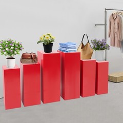 6 PCS Display Pedestal Stand, Display Pillars for Birthday Party Wedding