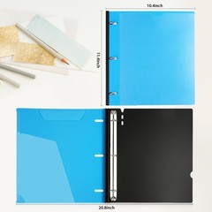 WOT I 12-Pack Telescoping 3 Ring Binder(0.75″), Expandable Flexible Binder – …