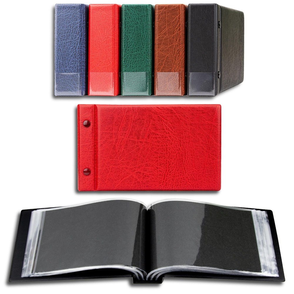 Prophila Small Album for 100 Postcards and Letters up to 190 x 125 mm, red