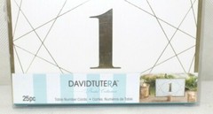 David Tutera Modern Geometric Gold Foil Paper Table Number Cards 25 Pieces