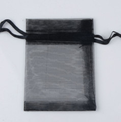 100x black organza bags wedding party favours jewellery product soap packaging
