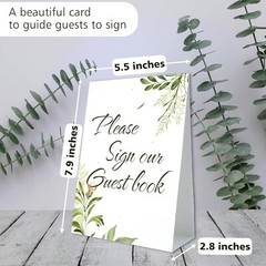 Wedding Guest Book – Personalized Polaroid Guest Book for Wedding with Pen 120P