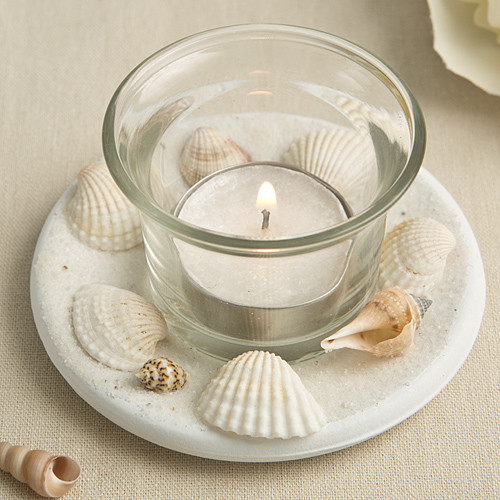 Seashell Candle Votive | Beach Wedding Favor | Nautical Decor | Unique Gift