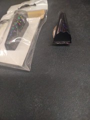 Black Holo Foil Bout Magnet, Attach Boutonniere w/o Pins «Glitterati Midnight»