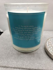 White Sweet Bouquet Floral Scented For The Bride Wedding Good Luck Candle 10 OZ