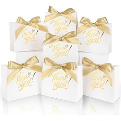Thank You Small Gift Bags Wedding Party Favors Eco-Friendly Boxes Bulk Ribbons