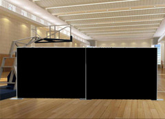 QUICK BACKDROP KIT 8 FT TALL x 10 FT – 50 FT WIDE PIPE WITH DRAPE (BLACK DRAPES)