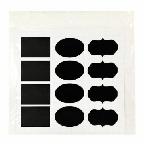 Allydrew Oval/Rectangle and Fancy Frame Chalkboard Labels, 2-Inch by 1.25-Inch,