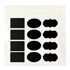 Allydrew Oval/Rectangle and Fancy Frame Chalkboard Labels, 2-Inch by 1.25-Inch,