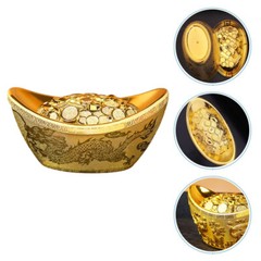 Ingot Gift Box Child Kids Toy Wealth Decorative Figurine Wedding Crafts Ornament