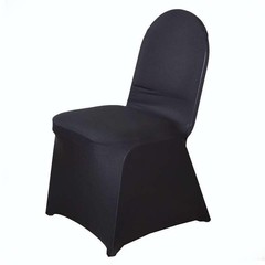 10 BLACK Banquet Stretch SPANDEX CHAIR COVERS Wedding Party Decorations