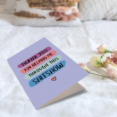 Spercy Funny Thank You Card for Women Men, Thank You for Supporting Me Card, …