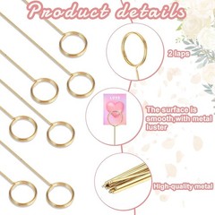 20 Pcs Floral Pick Card Holder Picture Holders Wire Clip for Tables, DIY Craft