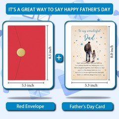 Fathers Day Card from Daughter, Heartfelt Father’s Day Cards to My Wonderful …
