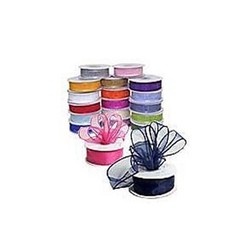5/8 In 25YD Sheer Organza Ribbon All Colors