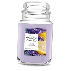 Scented Candle, 22oz with up to 150 Hour Burn Time, Large Jar Lemon Lavender