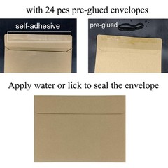 NUIBY Total 72PCS Vintage Design Stationary Paper and craft paper color