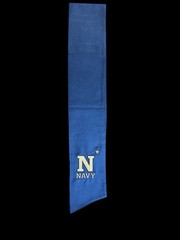 U.S. Naval Academy Cotton Wreath Sash (2 Logos) 31k Stitch