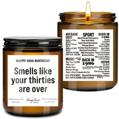 40th Birthday Gifts for Women Men, Happy Gift Her Him, 40 Dark Brown